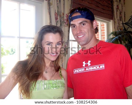Alicia Arden and Robby Ginepri  at the Bryan Brothers All Star Tennis Match Up. Sherwood Country Club, Los Angeles, CA. 09-27-08