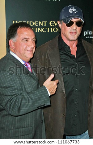 Robert Earl and Sylvester Stallone at the World Premiere 