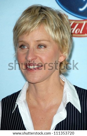 Ellen DeGeneres at the American Idol: 