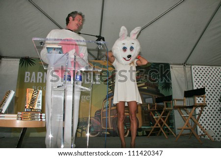 PETA Chief Dan Matthews and Pamela Anderson at the L.A. Times Festival of Books, promoting \