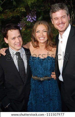 T.R. Knight with Rebecca Gayheart and Eric Dane at The Sixth Annual Chrysalis Butterfly Ball. The Home of Susan Harris and Hayward Kaiser, Mandeville Canyon, CA. 06-02-07