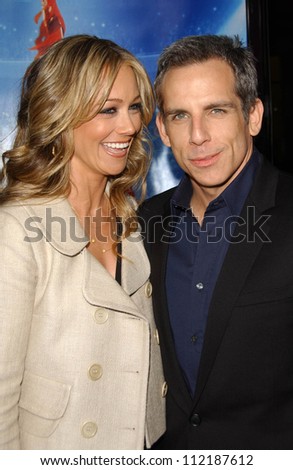 Christine Taylor and Ben Stiller at the Los Angeles Premiere of \