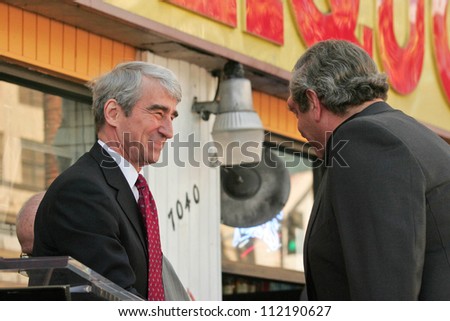 Sam Waterston and Dick Wolf at the ceremony honoring Dick Wolf with the 2,332nd star on the Hollywood Walk of Fame. Hollywood Boulevard, Hollywood, CA. 03-29-07