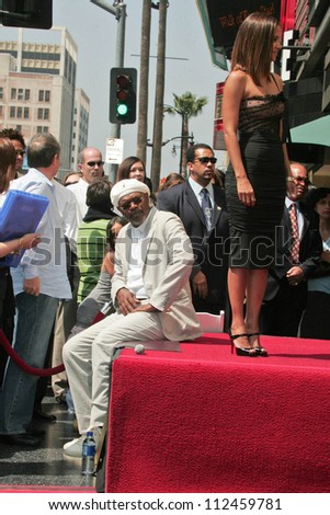 Samuel Jackson and Halle Berry at the ceremony honoring Halle Berry with the 2,333rd star on the Hollywood Walk of Fame. Hollywood Boulevard, Hollywood, CA. 04-03-07