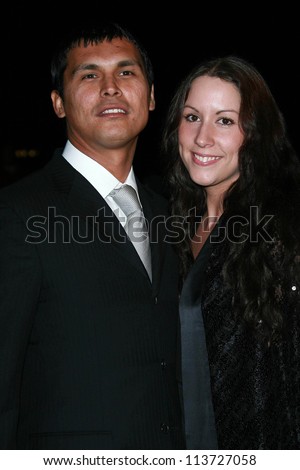 Adam Beach And Wife Tara At The 18th Annual International Palm Springs ...