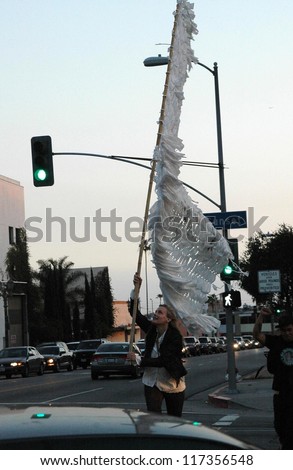 Daryl Hannah on Sunset Blvd. Sunset Blvd., Hollywood, CA. 02-20-07