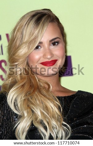 Demi Lovato at the 2012 Video Music Awards Press Room, Staples Center, Los Angeles, CA 09-06-12