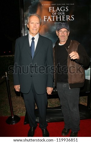 Clint Eastwood and Steven Spielberg at the premiere of \