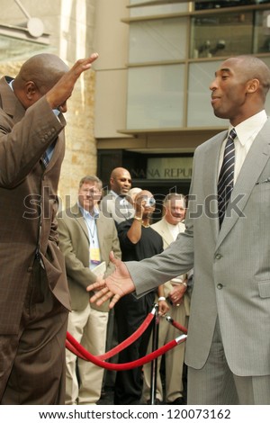 Magic Johnson and Kobe Bryant at the Ceremony Honoring Los Angeles Lakers Owner Jerry Buss with the 2,323rd star on the Hollywood Walk of Fame. Hollywood Boulevard, Hollywood, CA. 10-30-06