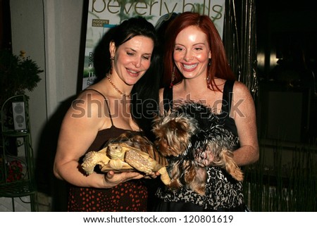 Jackie Watson and Phoebe Price at the first annual Beverly Hills Mutt Club Fashion and Halloween Show, Beverly Hills Mutt Club, Beverly Hills, CA 10-22-06