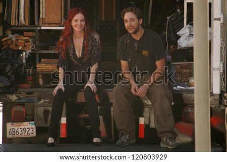 Phoebe Price on the set of the upcoming feature film \