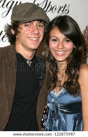 LOS ANGELES - NOVEMBER 11: Matthew Underwood and Victoria Justice at the 1st Annual Read To Succeed Literary Gala in Renaissance Hollywood Hotel on November 11, 2006 in Hollywood, CA.