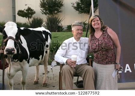 LOS ANGELES - NOVEMBER 09: David Lynch and Jeanette Floyd promoting the new movie \