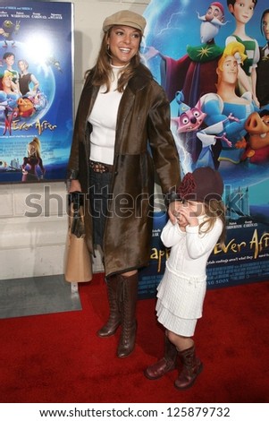 Eva LaRue and daughter Kaya at the premiere of \