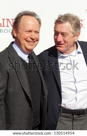 Billy Crystal, Robert De Niro at the Robert De Niro Hand and Foot Print Ceremony, Chinese Theater, Hollywood, CA 02-04-13