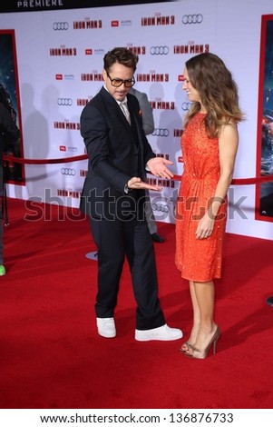 Robert Downey Jr. and wife Susan Downey at the 