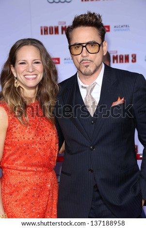 Robert Downey Jr. and wife Susan Downey at the \
