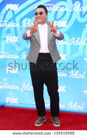 Psy at the American Idol Season 12 Finale Arrivals, Nokia Theater, Los Angeles, CA 05-16-13