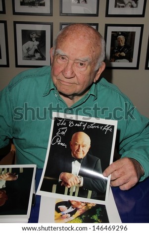 Edward Asner at an in-store appearance, In Person Inc., Hollywood, CA 07-10-13
