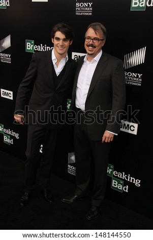 RJ Mitte and Vince Gilligan at the \