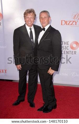 Nigel Lythgoe and Adam Shankman at the 3rd Annual Celebration of Dance Gala presented by the Dizzy Feet Foundation, Dorothy Chandler Pavilion, Los Angeles, CA 07-27-13