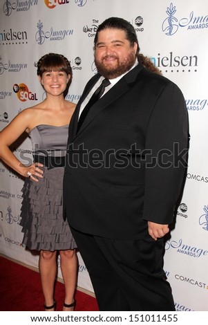 Jorge Garcia and Bethany Leigh Shady at the 28th Annual Imagen Awards, Beverly Hilton, Beverly Hills, CA 08-16-13