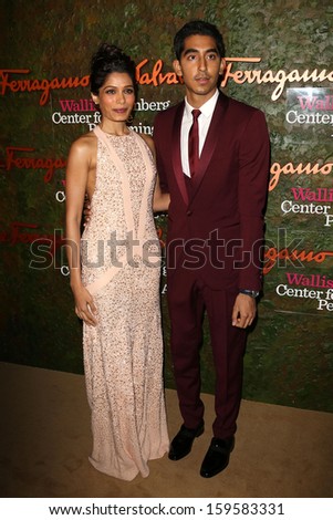 Freida Pinto and Dev Patel at the Wallis Annenberg Center For The Performing Arts Inaugural Gala, Wallis Annenberg Center For The Performing Arts, Beverly Hills, CA 10-17-13