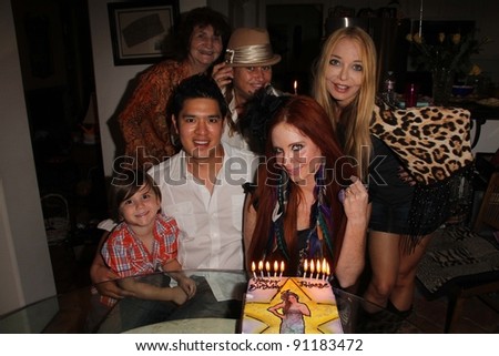 Flora Price, Liz Rodriguez and son Alexander, Lorielle New, Cameron Lee and Phoebe Price at Phoebe Price\'s Birthday Party, Private Location, Los Angeles, CA 09-27-11 EXCLUSIVE
