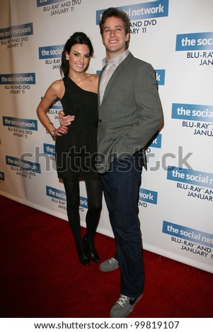 Armie Hammer and wife Elizabeth  at  \'The Social Network\' Blu-Ray and DVD Launch, Spago, Beverly Hills, CA. 01-06-11