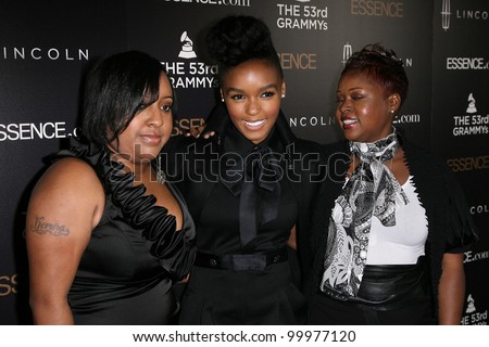 Janelle Monae with Mother and Sister at the 2nd Annual ESSENCE Black Women in Music Event, Playhouse, Hollywood, CA. 02-09-1