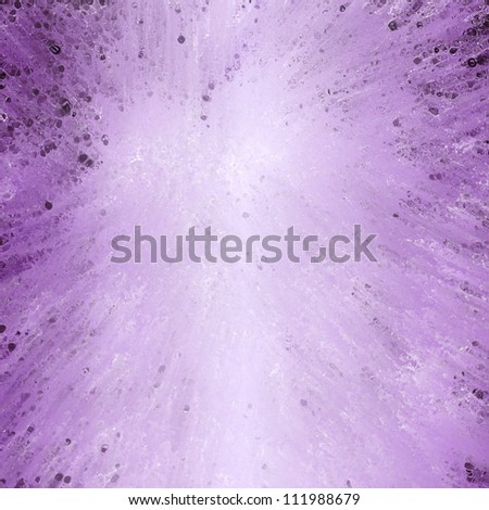 abstract purple background, elegant white vintage grunge background texture design of spattered dark purple stains in star burst effect on white paper parchment for brochure or web template background