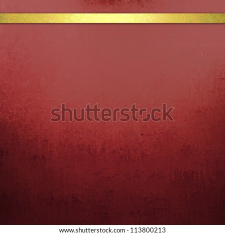 abstract red background with elegant gold ribbon stripe banner for web template background or brochure ad of dark black vintage grunge background texture design on border of distressed grungy gradient
