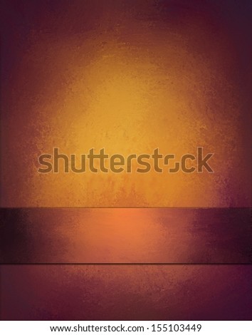 gold brown background, orange yellow and copper color background warm rich tones, luxury elegant background spotlight design for product placement display or website background with blank title space