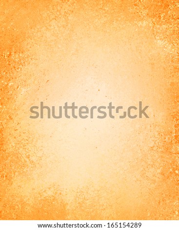 abstract orange background peach color center spotlight, dark orange vintage grunge background texture orange paper layout design for warm elegant background, rich autumn color, web design background