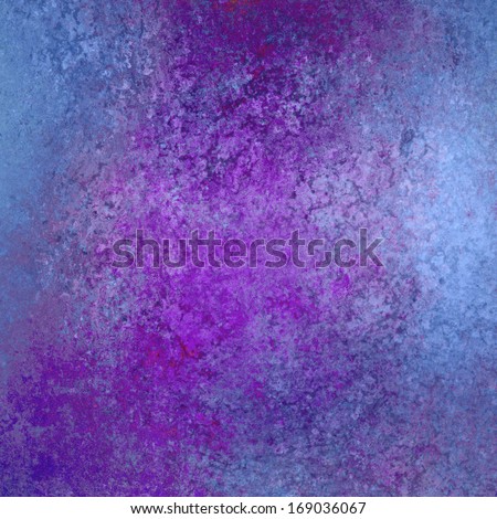 abstract blue background with purple grunge texture or spattered purple paint design for graphic art image use in product design or website backgrounds