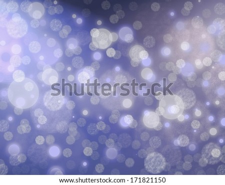 abstract blue background glitter lights round shapes geometric circle background sparkling fantasy dream background bright white festive bubble night background blur bokeh lights, shine texture