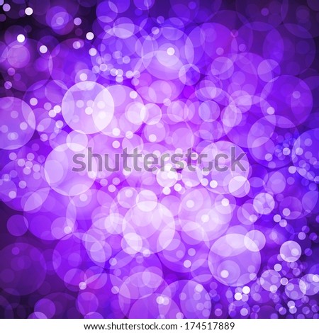 abstract saturated purple background glitter lights round circle background sparkling fantasy dream background bright white festive bubble Christmas background blur bokeh lights, shining stars sky