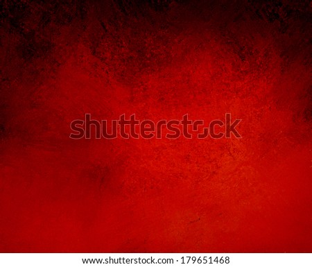 red black background color splash on black rough distressed vintage grunge background texture abstract design, bright middle for text, website background, old messy painted wall, red Christmas color