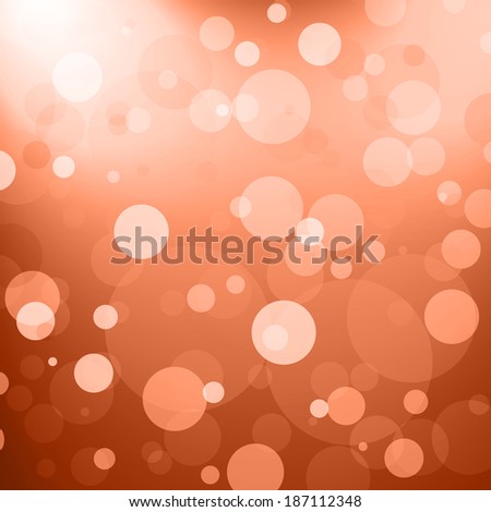 bubble background image, round bright circle lights layered on red orange background with spotlight corners