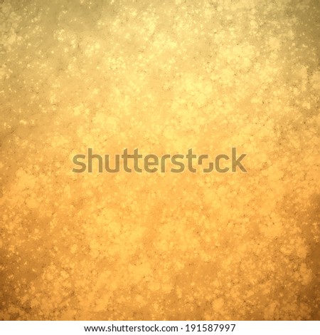 elegant gold background with aged darker orange brown borders, bright glittery golden background color with vintage color edges and distressed texture