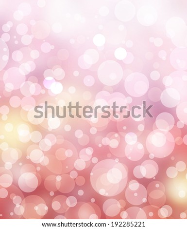 abstract pink background glitter lights, round shapes geometric circle background, sparkling fantasy dream background bright white festive bubble Christmas background blur bokeh lights, shine texture