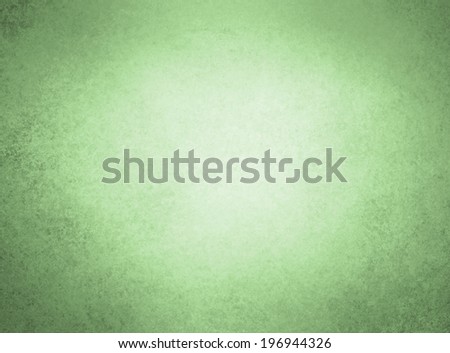 abstract green background, festive Christmas holiday background, green frame border with bright white spotlight center on vintage background texture