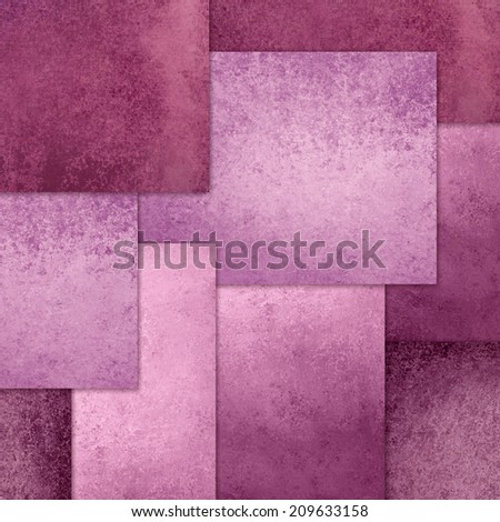 abstract design layers of squares and rectangle boxes in pink background with texture