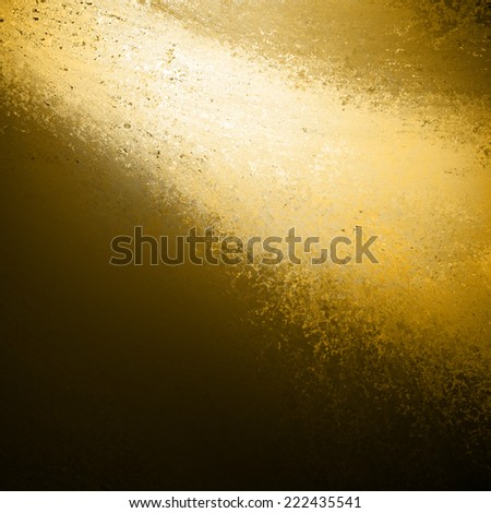black white and gold background spotlight with texture and bright beam or color splash streaming from top border at a diagonal angle