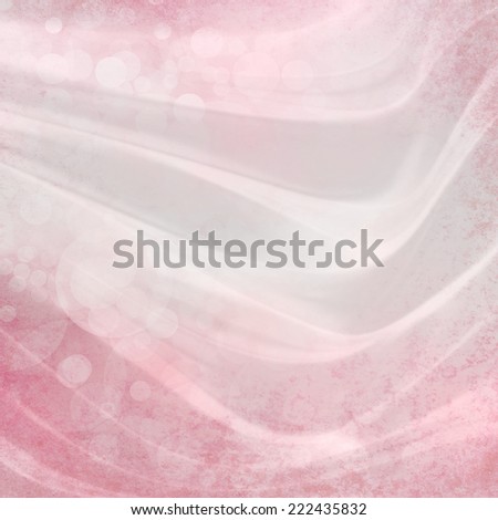 abstract layers of bubbles and liquid waves background. white and pink color design.