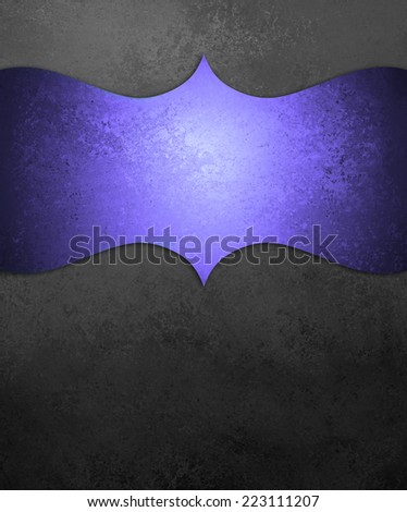 curving purple ornamental design element on black chalkboard background, blank copyspace for text, elegant formal background with vintage texture, luxury background
