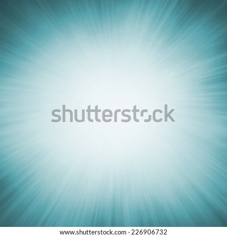 bright white sunburst design on teal blue background with zoomed in effect border, blank product display background