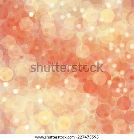 bubbles or circle bokeh background design in orange and yellow colors with sparkling blurred stars