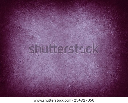 old purple paper background with grunge vintage background texture and thick black vignette border, old distressed worn backdrop