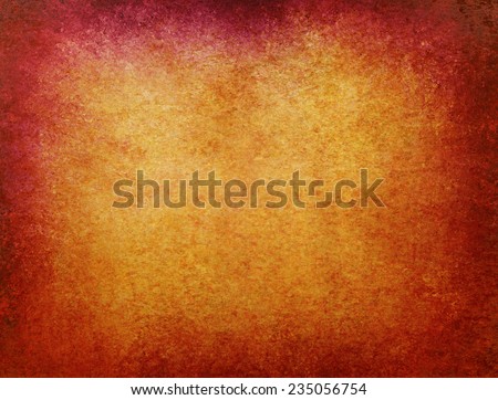 brown gold background with red pink hue vignette border of vintage grunge texture design, old gold paper